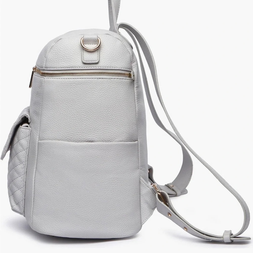 Luli Bebé Monaco Faux Leather Diaper Backpack